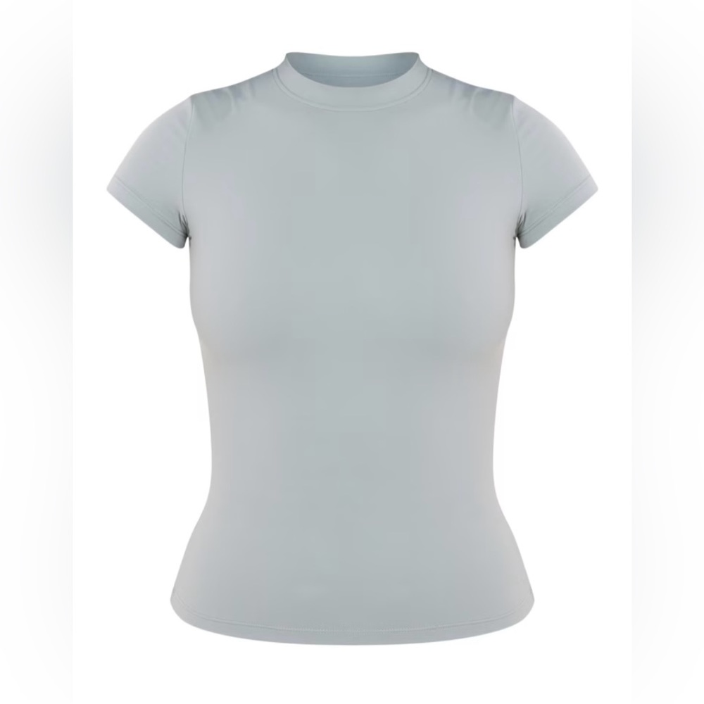 Tall Dusty Khaki Contour Sculpt Short Sleeve T Shirt Size 6 *NEW*